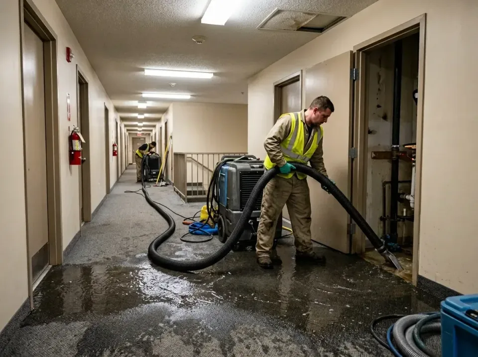 multi-unit-apartment-hallway-f-005 — frequently asked questions, Emergency Burst Pipe Water Extraction & Removal in Fox Isla…